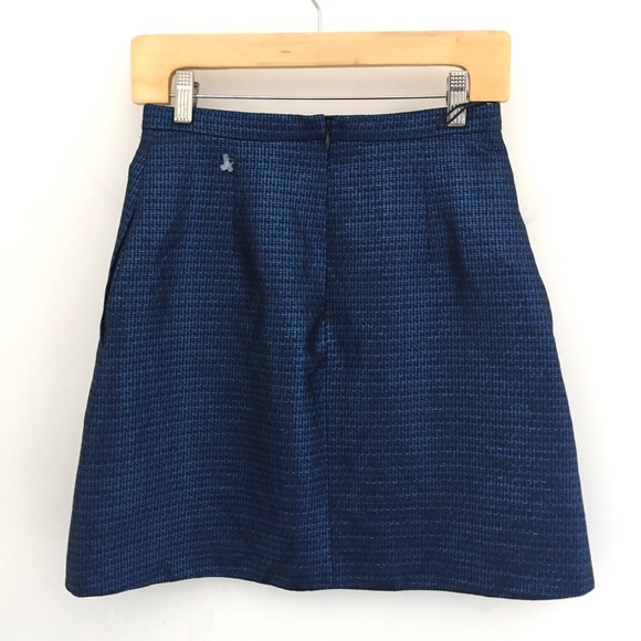 Carven Metallic Jacquard Mini Skirt 36 - Picture 7 of 7